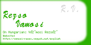 rezso vamosi business card